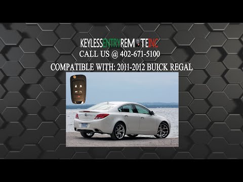 How To Replace Buick Regal Key Fob Battery 2011 2012