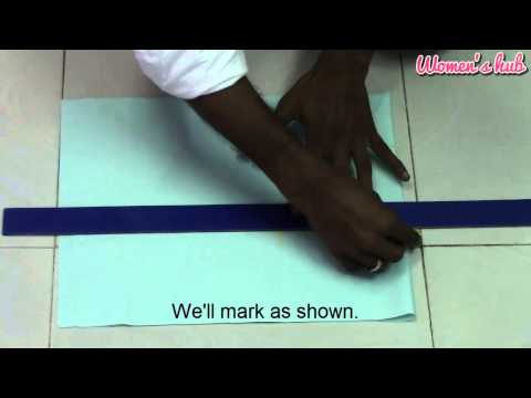 Blouse - This is the first part of the normal blouse stitching tutorial. In this video we'll do the marking and cutting.
