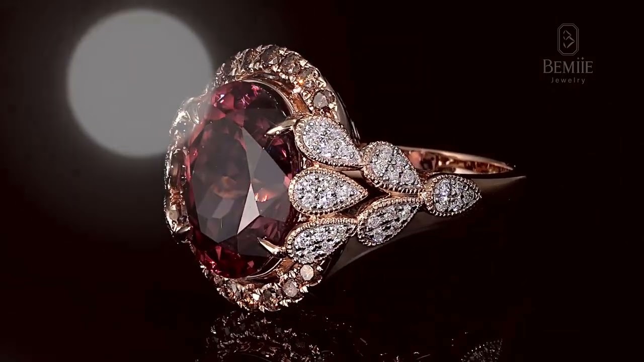 Classic Moissanite Ring 18k Rose Gold By Bemiie Jewelry - Nhẫn Kim Cương Nhân Tạo Cổ Điển 18k