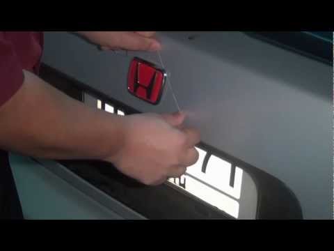 How to install Honda Emblem Dual LED (Dual tone white and red)