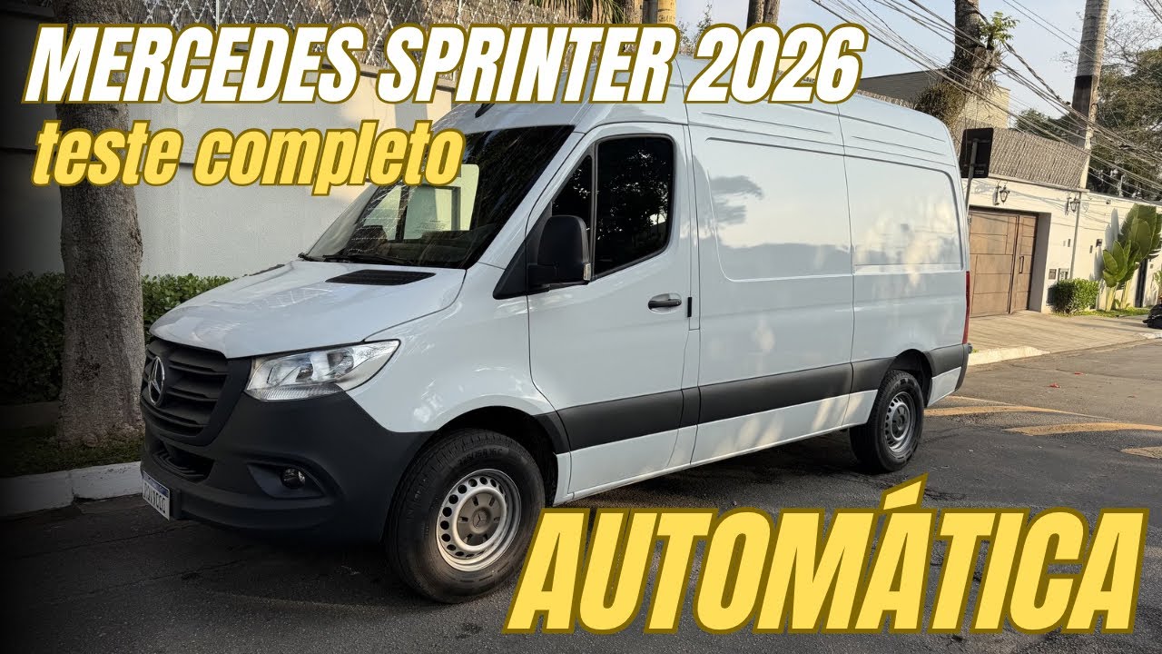 MERCEDES SPRINTER 2026 AUTOMÁTICA: teste completo e curiosidades sobre o câmbio