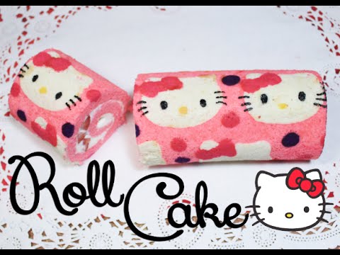 ā ĀæComo hacer un Roll Cake? ā„ļø Roll Cake de Hello Kitty ā” Miranda IbaƱez