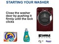 Kenmore HE5t Starting Instructions