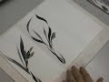 Goering Cymbidium ( Orchid )for Sumi-e Line Study
