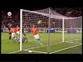 Robin van Persie scoort de 1-0 in de wedstrijd Nederland - Zweden.