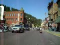 Riding through Deadwood, South Dakota, during Sturgis