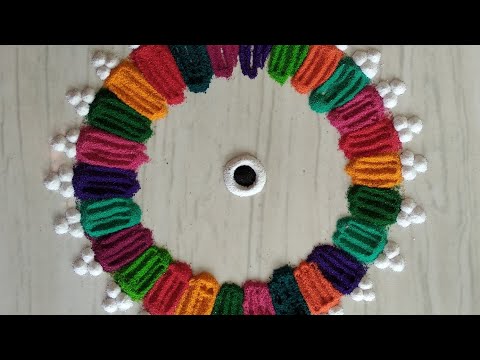 video-linktoworks-Colourful Rangoli | Rangoli | रांगोळी | How To Make...