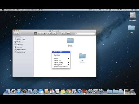 how to create new folder on mac