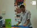David Calvo se exhibe en Vizcaya antes del campeonato europeode cubo de rubik