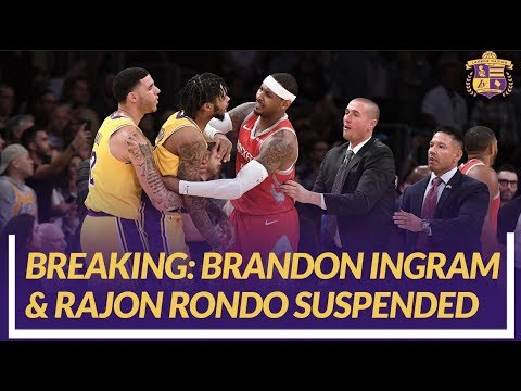 Video: Lakers News: Brandon Ingram and Rajon Rondo Suspended After Altercation With Chris Paul