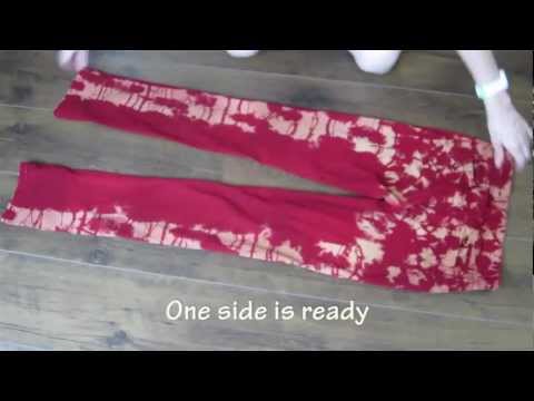 how to dye jeans red
