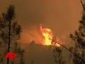 Raw Video: Major Calif. Wildfire Threatens Homes