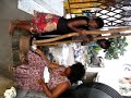 Making of fufu in Ghana.