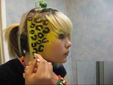 how to dye zebra stripes in hair