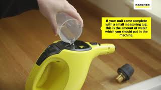 Karcher SC1 Hand Held Steam Cleaner - How To Produ