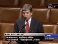 Rep. Blunt honoring Rep. Sam Johnson