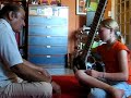 ustad usman khan sitar, first lesson with fanny, france 2008 ustad usman khan sitar, first lesson with fanny, france 2008