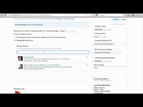 how to edit company page on linkedin