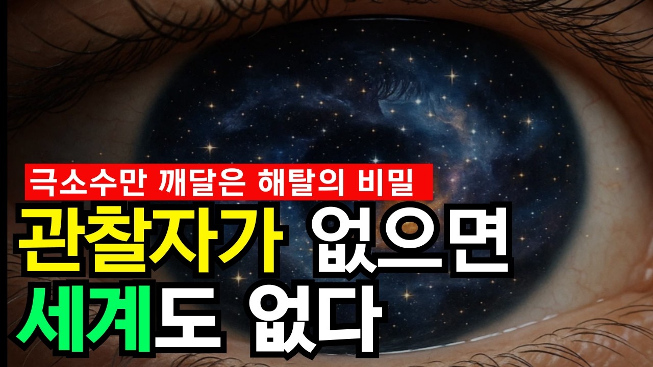 ‘있는 그대로의 마음’이 우주 전체의 본질, 관찰자의 경험이 곧 세계의 실재다 | 해탈의 가르침과 양자역학 관점 관찰자 효과 | 한 마음의 비밀