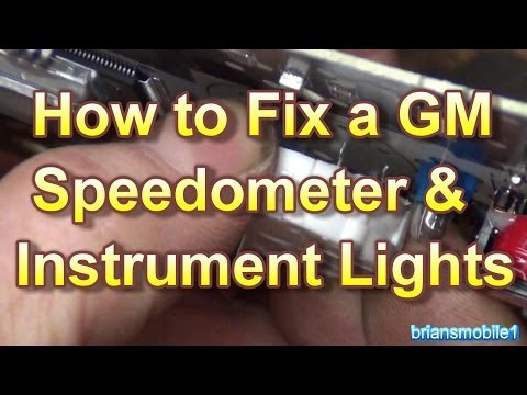 How to Fix a GM Speedometer & Instrument Lighting