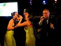 Don Omar, las cachorritas Raquel y Marivi y Don William