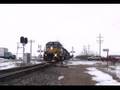 IC&E 6212 west meets IC&E 6407 east at Genoa, IL.