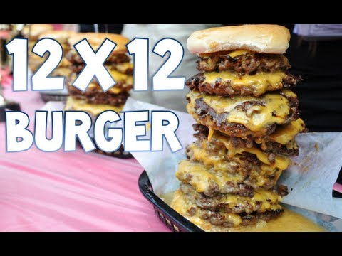 Eating a 12x12 Burger in 2:15 | Furious Pete
