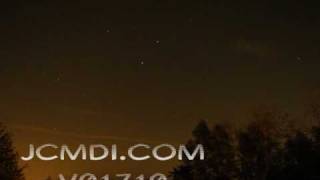 Time lapse stars and earth rotation overhead V01710