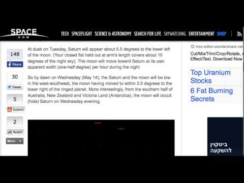 how to view saturn tonight