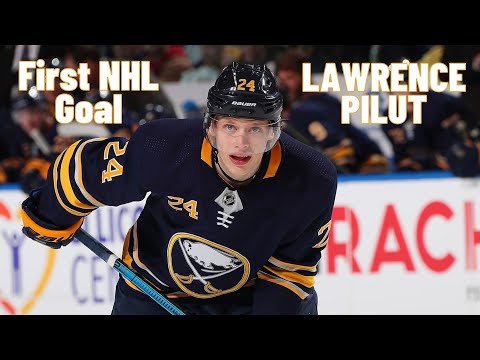 Lawrence Pilut #24 (Buffalo Sabres) first NHL goal 08/01/2019