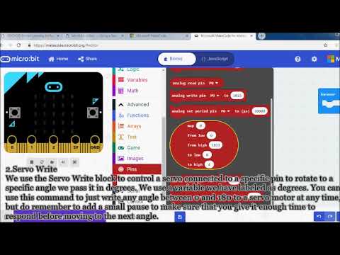 Micro bit lesson 6: Using a Servo Motor
