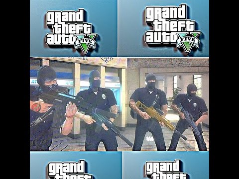 GTA 5 funny moments/ LETS BE COPS!/ Pacific standard Job