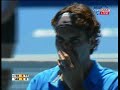 highlights from the match of roger federer vs fabrice santoro in the australian open 2008