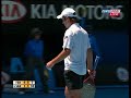 highlights from the match of roger federer vs fabrice santoro in the australian open 2008