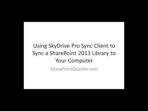 how to sync sharepoint