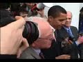 bernie and barack address overflow crowd