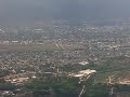 circulando la ciudad de san pedro antes de aterrizar