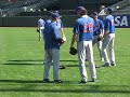 Jeff Stevens disrupts Randy Wells' concentration