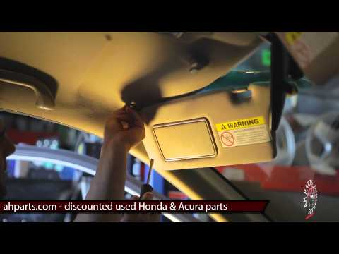SUN VISORS Replacement How to replace install change tutorial video installation Honda Civic