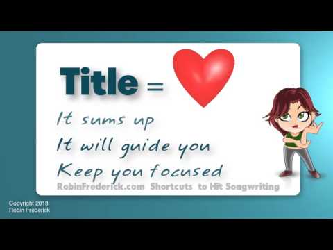 how to write a song - Take the first step in a step-by-step method that will show you how to write memorable, expressive songs with plenty of listener appeal! Use your song title ...