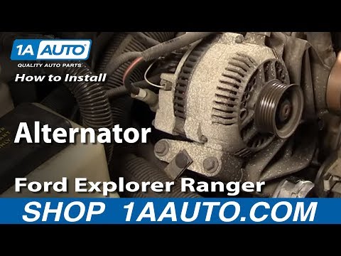 How To Install Replace Alternator Ford Explorer Ranger Truck Van Mazda 4.0L 94-05 1AAuto.com