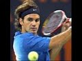 Federer in action