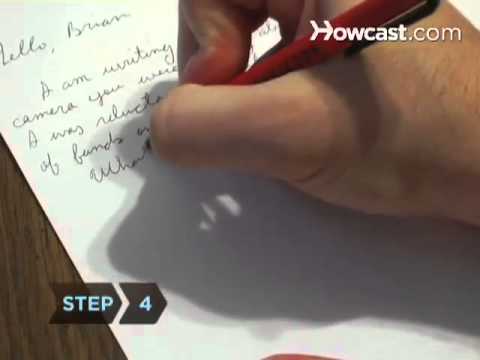 how to write letter