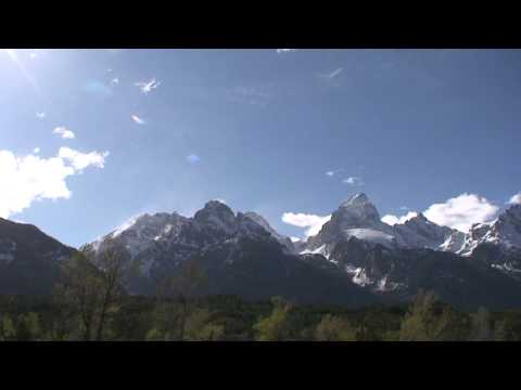 Teton Range panorama in HD in Grand Teton National Park Wyoming USA!