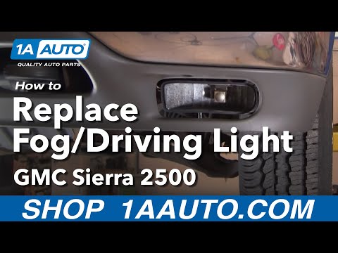 How To Install Replace Broken Foglight GMC Sierra Yukon and XL 99-06 1AAuto.com