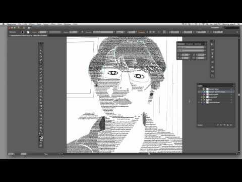 how to make a typographic self portrait