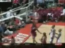 Massive Le Bron James Dunk jumping over a player Massive Le Bron James Dunk jumping over a player