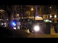 French Military Police, la Gendarmerie in a convoy, sirens