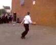 Dan Jones runs into a wall