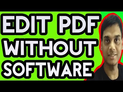 Edit pdf without sofrware | Explained how to edit pdf easily | Pdf editing for beginner